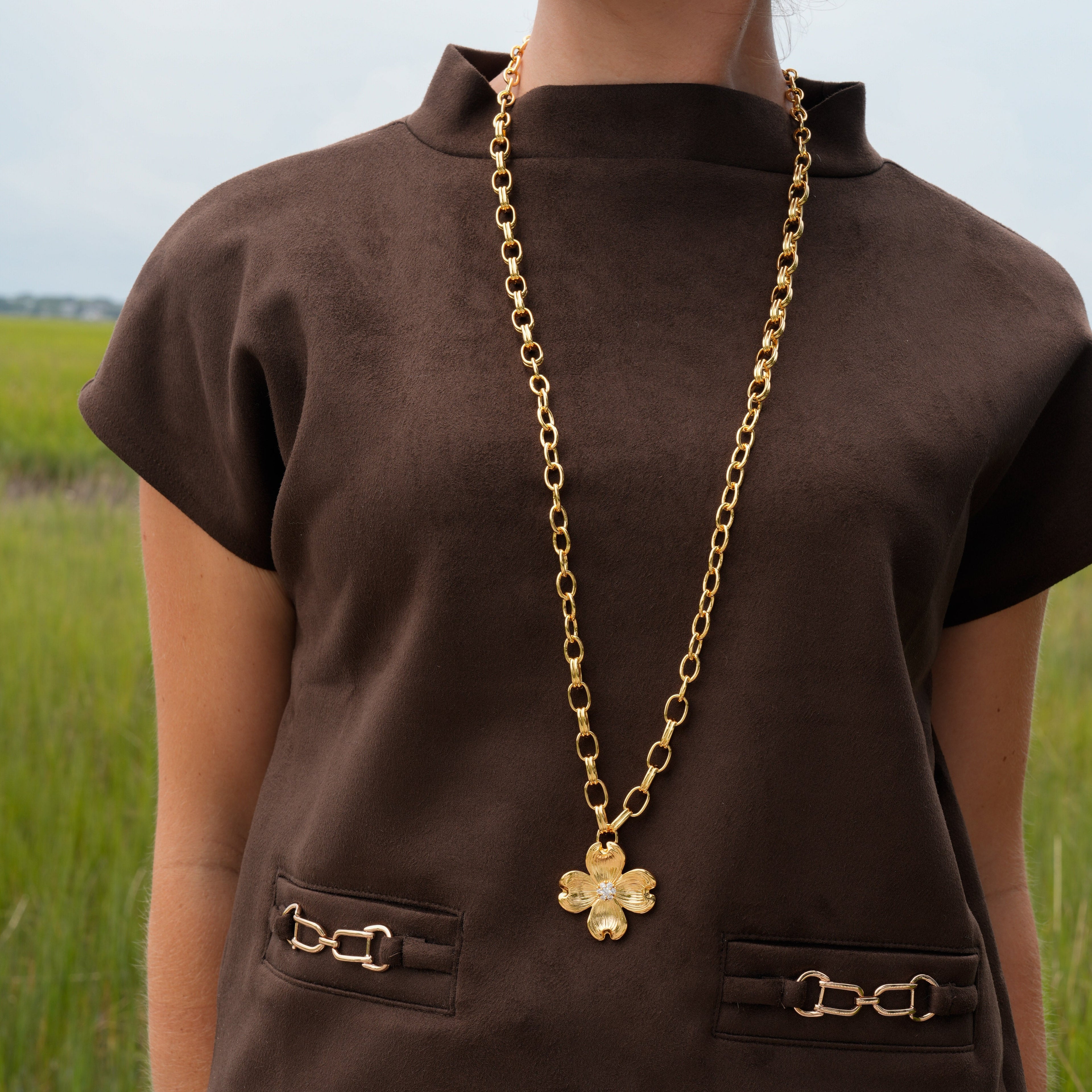Dogwood Statement Necklace