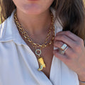 Cowboy Boot Statement Necklace