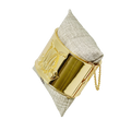 Gold bracelet with two initials on the front