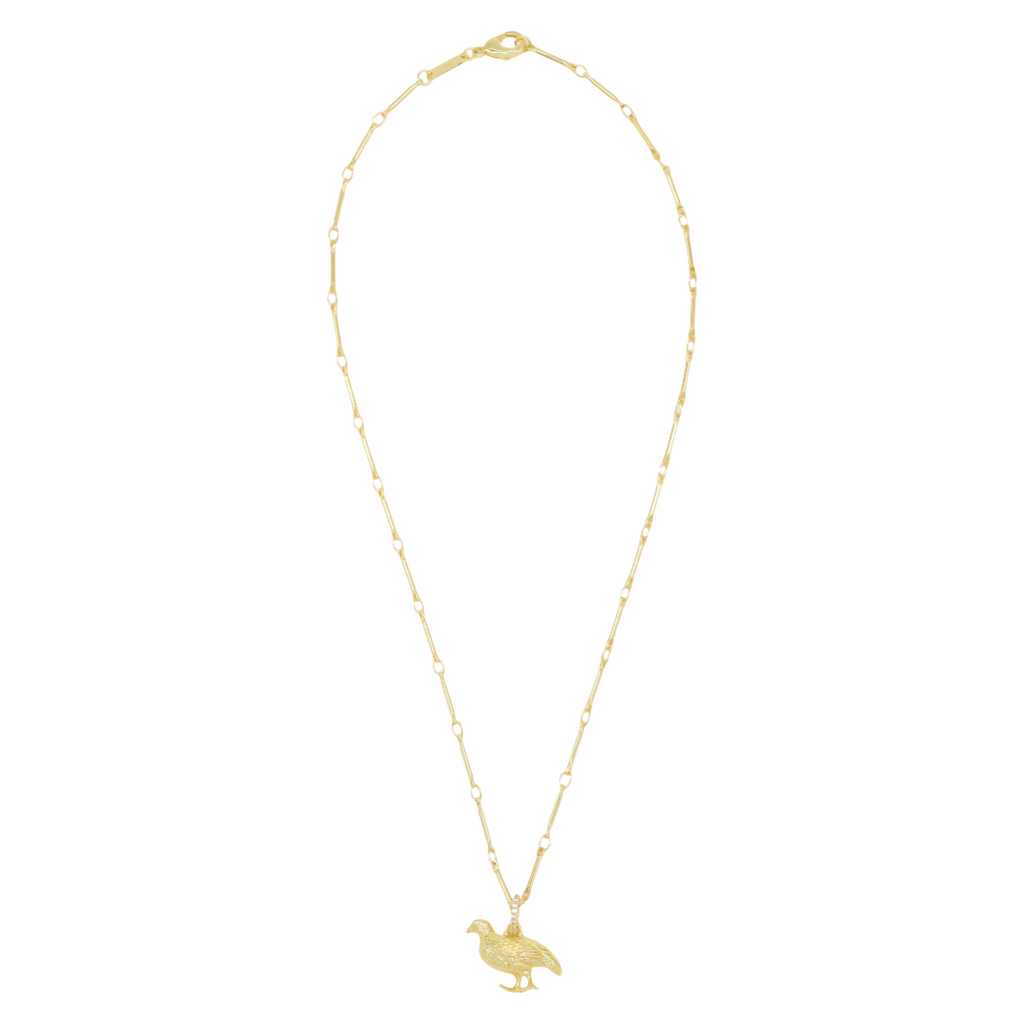 Quail Pendant Necklace
