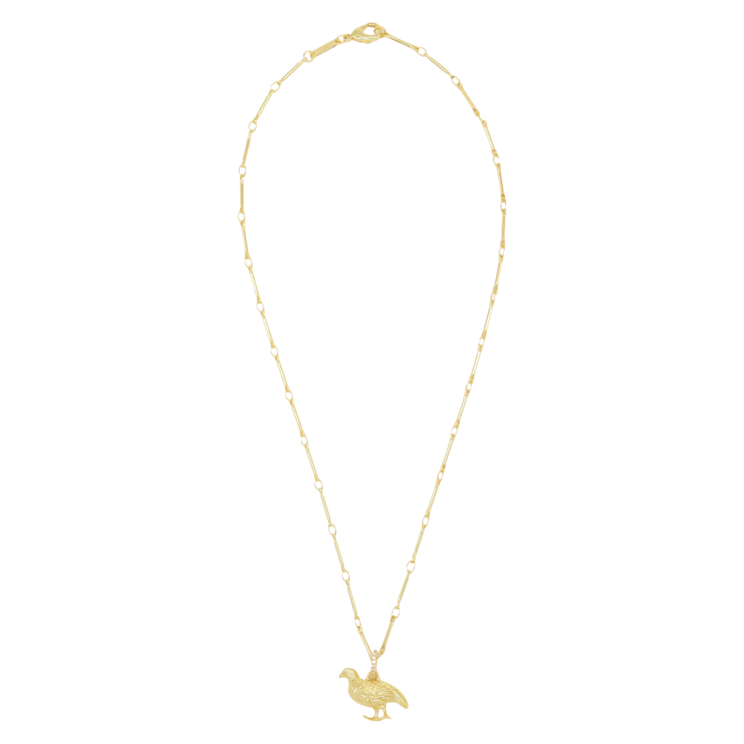 Quail Pendant Necklace