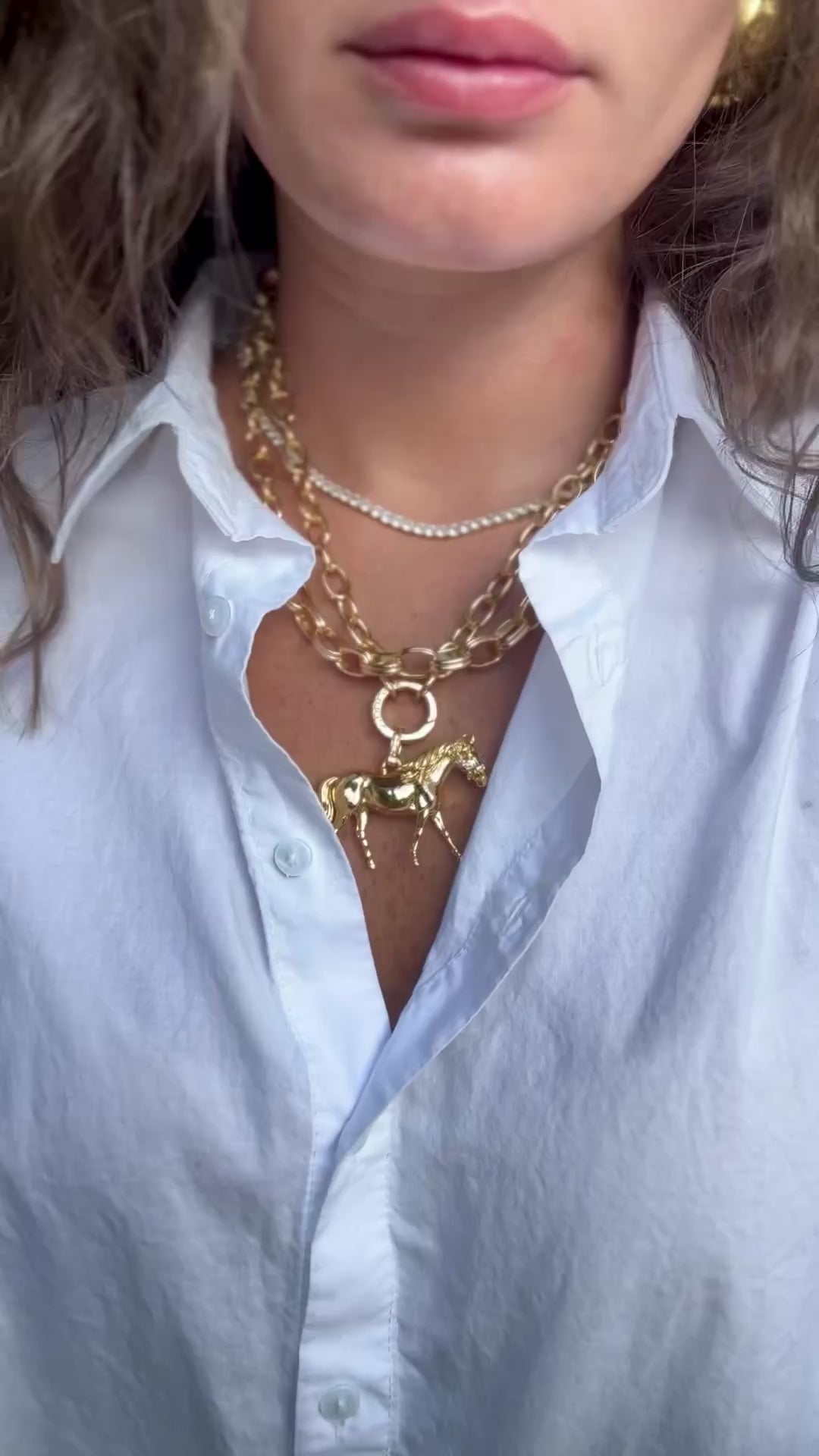 Horse Statement Necklace